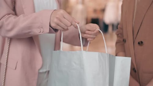 Fashionable Friends Shopping in Clothing Store