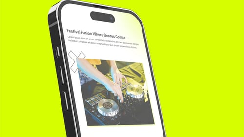 Dynamic Music Event Vertical Promo with Bold Kinetic Typography