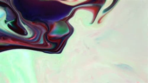 Abstract Colorful Vibrant Paint Ink Movement