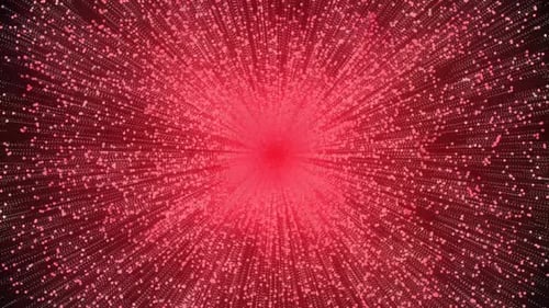 Abstrakte Explosion von Feuerwerkspartikeln roter Hintergrund