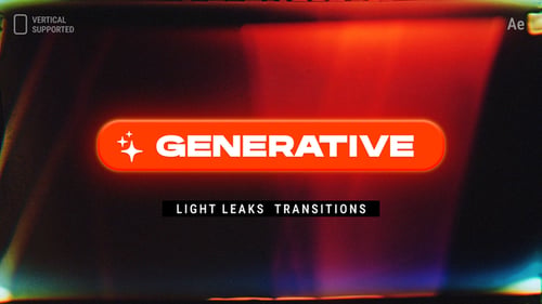 Generative Lichtlecks | Übergänge | Vertikal | After Effects