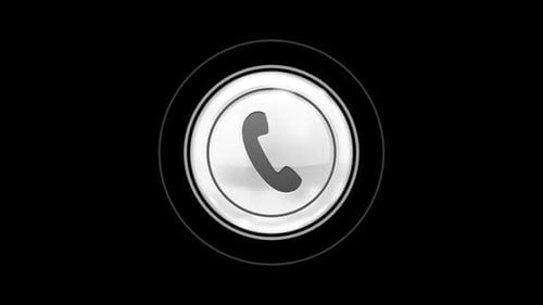Modern Animated Phone Call Icon with Pulsing Ring