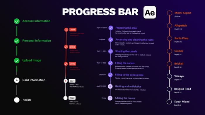 Step Progress Bars - Lists & Checklists, Infographics ft. tick mark ...