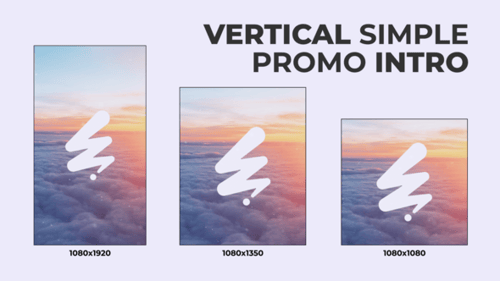 Intro promotionnelle simple verticale /Ae