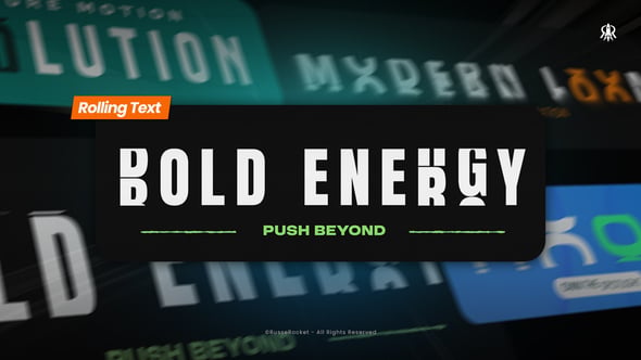 Dynamic Rolling Text Animations for Modern Motion Graphics, Titles ft ...