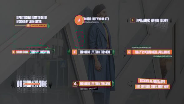 Interview Name Tag Corporate & Vlog Edition, Elements ft. after effects ...