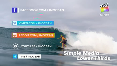 Clean Animated Social Media Lower Thirds