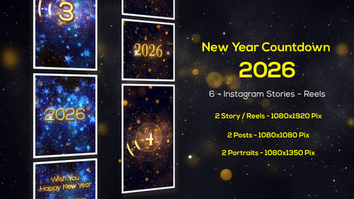 New Year Countdown 2026 - Instagram Stories