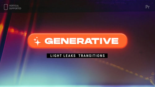 Generative Übergänge zu Lichtlecks | Vertikal | Premiere Pro