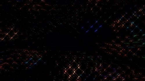 Abstract Shimmering Light Particles Flowing Background Animation