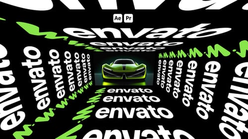 Kinetic Futuristic Logo Reveal Tunnel Animation