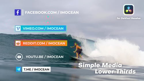 Simple Media Lower Thirds | DaVinci Resolve