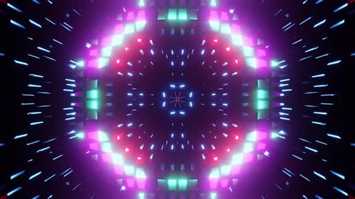 Disco Colored Equalizer Vj Loop 4K