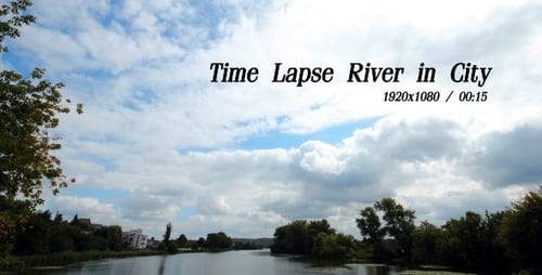 Time Lapse River In City