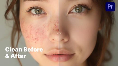 Minimalistic & Clean Before & After Comparison – Premiere Pro (MOGRT)