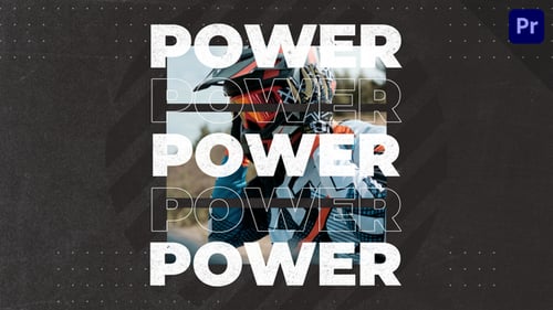 Fast Glitch Intro with Dynamic Typography