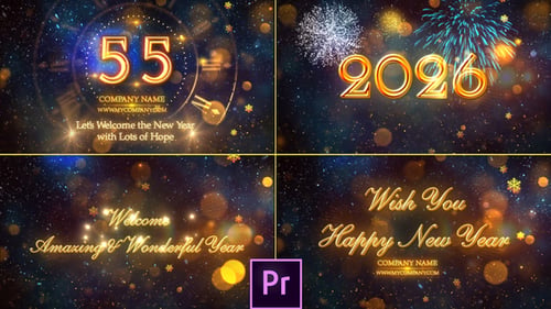 New Year Countdown 2026 - Premiere Pro