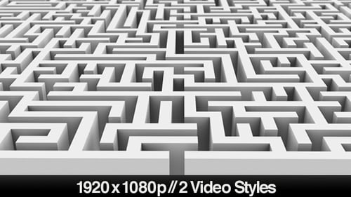 Eintritt in ein Labyrinth oder Labyrinth-Puzzle - 2 Styles
