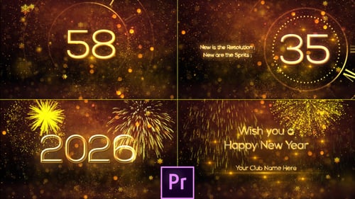 New Year Countdown 2026 - Premiere Pro
