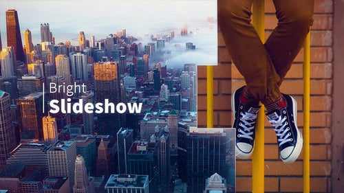 Dynamic Modern Slideshow with Elegant Light Leak Transitions