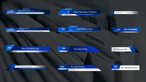 Professional News Channel Lower Thirds Pack