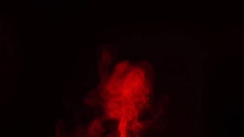 Abstract Red Smoke on Black Background