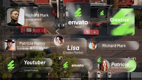 Frosted Glass Lower Thirds and Title Animations