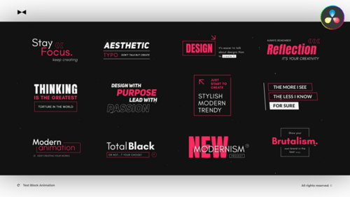 Text Block Animation \ DR