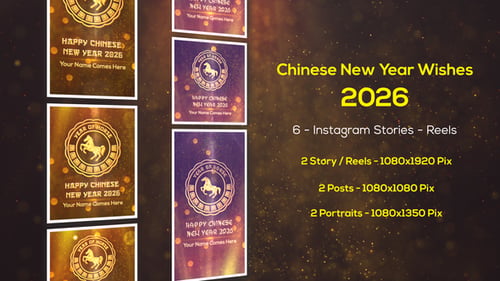 Chinese New Year Greetings 2026 - Instagram Stories