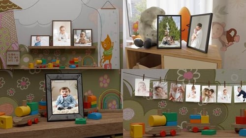 Children's room baby slideshow MOGRT