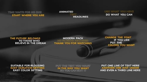Modern Title Animation DaVinci Resolve Template.