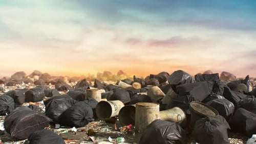 Abstract Dump Trash Backround