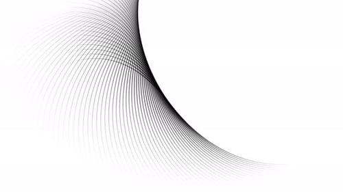 Black color geometric line animation with gradient background.