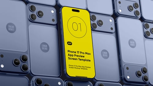 Tiled Phone 17 App Preview Mockup Template