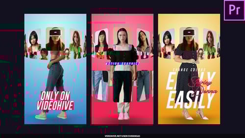 Dynamic Fashion Photo Stories with Animated Text Displays