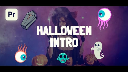 Animated Halloween Event Opener with Spooky Graphics