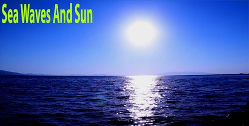 Sea Waves And Sun