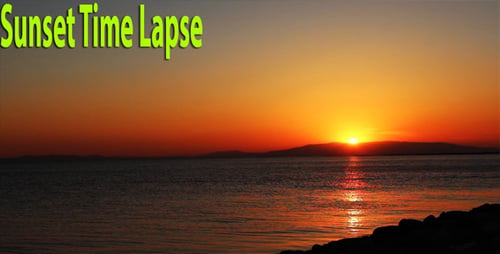 Majestic Sunset Over Calm Ocean Waters at Dusk