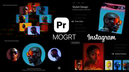 Modern Portrait Showcase Carousel Sliders Animation