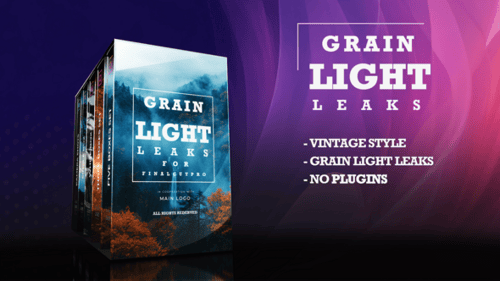 Grain Film & Light Leaks Transition And Video Effect for FCPX