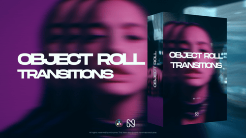 Object Roll Transitions for DaVinci Resolve
