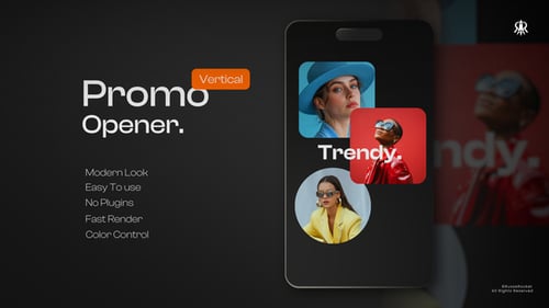 Modern Vertical Promo Opener with Dynamic Kinetic Typography