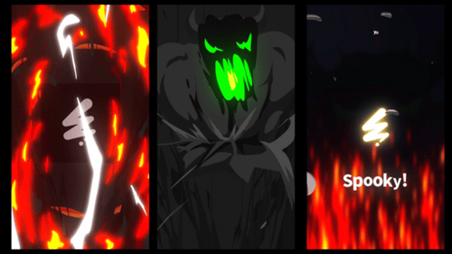 Aggressive Fluid Monster Logo Opener for Spooky Reveals