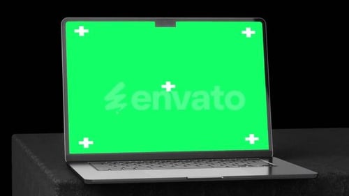 Laptop Mockup Green screen