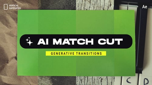 AI Generative Photo Match Cut Transitions | Vertical | After Effects