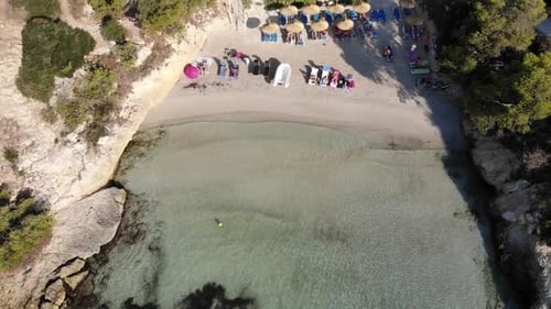 mar mediterrâneo com drone