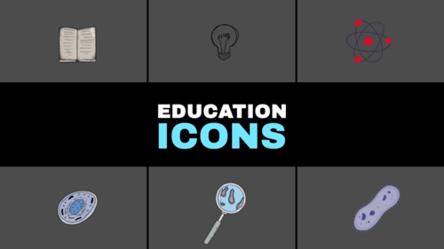 Dynamic Animated Science Education Icons Pack