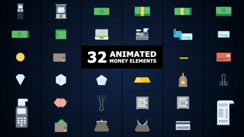 Animated Money Elements for Premiere Pro