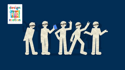 Halloween Mummy Animated Character Kit with Loopable Actions