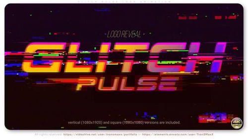 Glitch Pulse Logo Animation